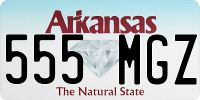 AR license plate 555MGZ