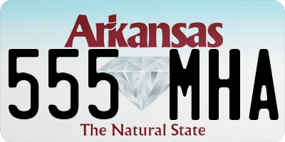 AR license plate 555MHA