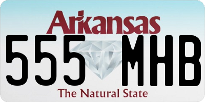 AR license plate 555MHB