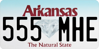 AR license plate 555MHE