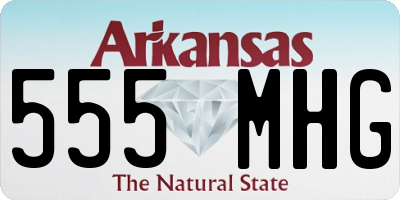AR license plate 555MHG