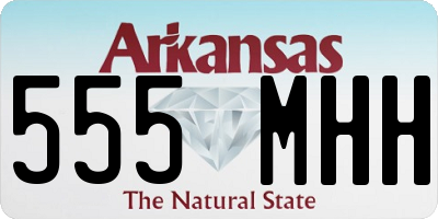 AR license plate 555MHH