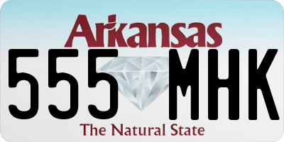AR license plate 555MHK