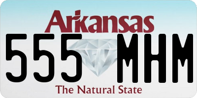 AR license plate 555MHM