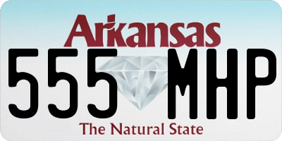 AR license plate 555MHP