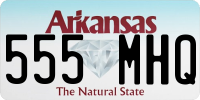 AR license plate 555MHQ