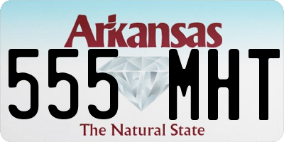 AR license plate 555MHT