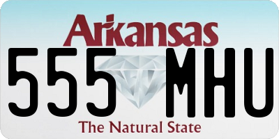 AR license plate 555MHU