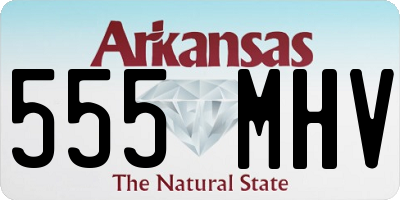 AR license plate 555MHV