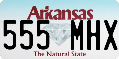 AR license plate 555MHX