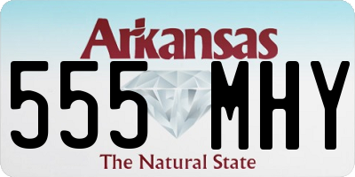 AR license plate 555MHY
