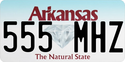 AR license plate 555MHZ