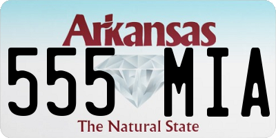 AR license plate 555MIA