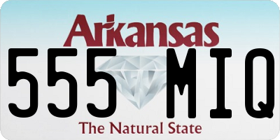 AR license plate 555MIQ