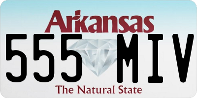AR license plate 555MIV