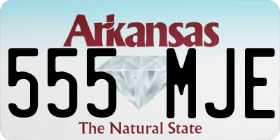 AR license plate 555MJE