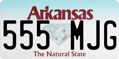 AR license plate 555MJG