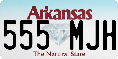AR license plate 555MJH