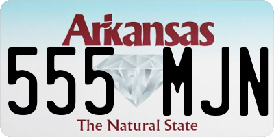 AR license plate 555MJN