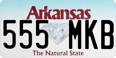 AR license plate 555MKB