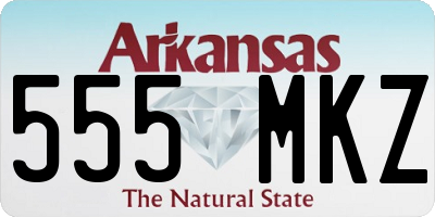 AR license plate 555MKZ