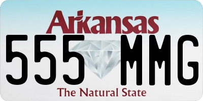 AR license plate 555MMG
