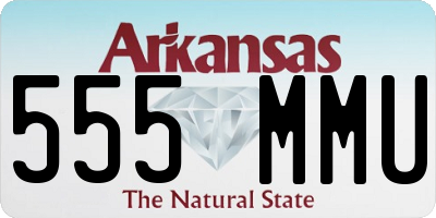 AR license plate 555MMU