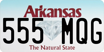 AR license plate 555MQG