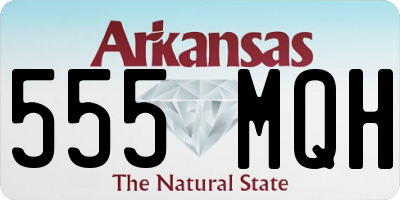 AR license plate 555MQH