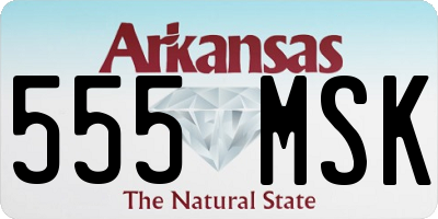 AR license plate 555MSK