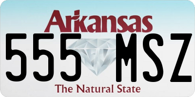 AR license plate 555MSZ