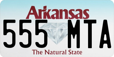 AR license plate 555MTA