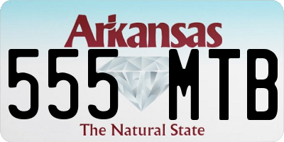 AR license plate 555MTB