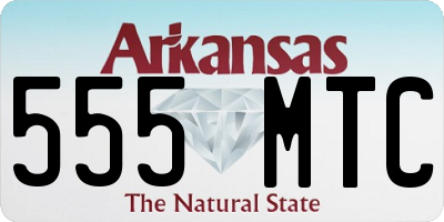 AR license plate 555MTC