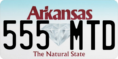 AR license plate 555MTD