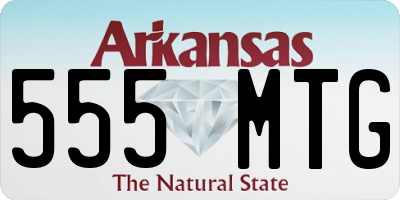 AR license plate 555MTG