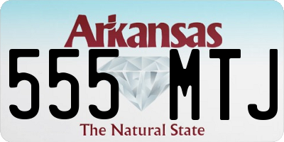 AR license plate 555MTJ