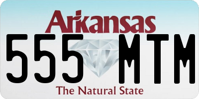 AR license plate 555MTM