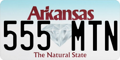 AR license plate 555MTN