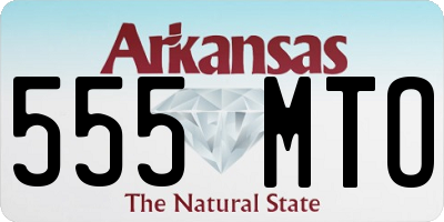 AR license plate 555MTO