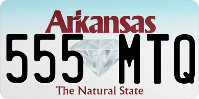 AR license plate 555MTQ