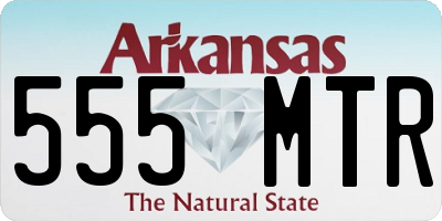 AR license plate 555MTR