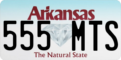 AR license plate 555MTS