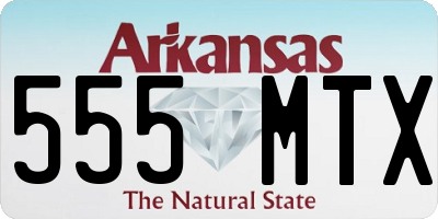 AR license plate 555MTX