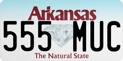 AR license plate 555MUC