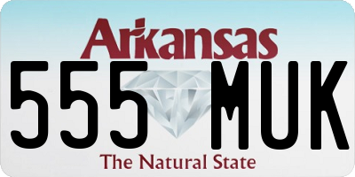AR license plate 555MUK
