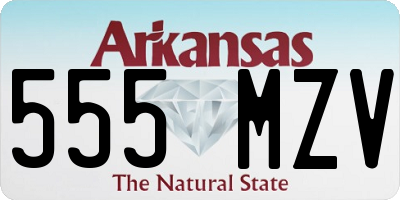 AR license plate 555MZV