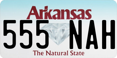 AR license plate 555NAH