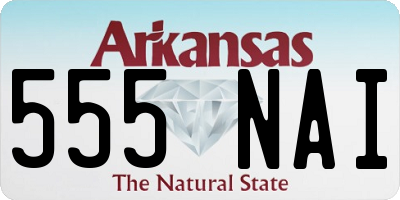 AR license plate 555NAI