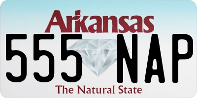 AR license plate 555NAP